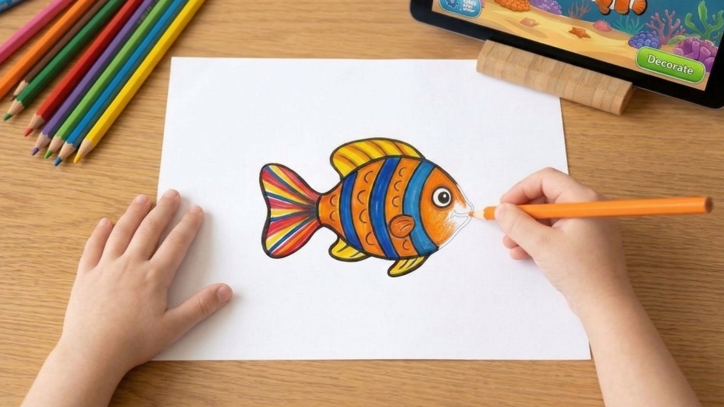 Doodle Dive Magic Sketch fish drawing