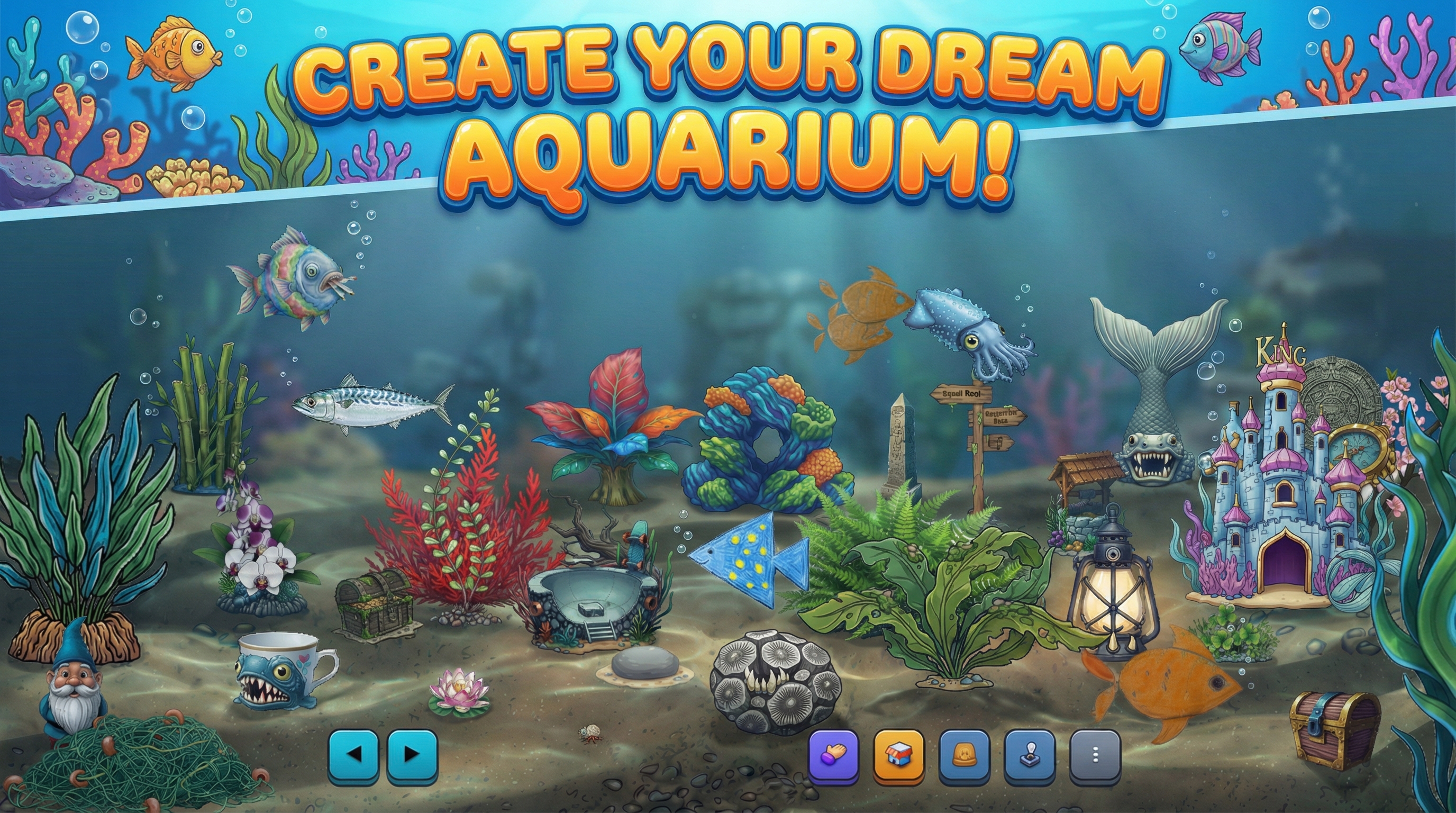 Doodle Dive aquarium tank preview