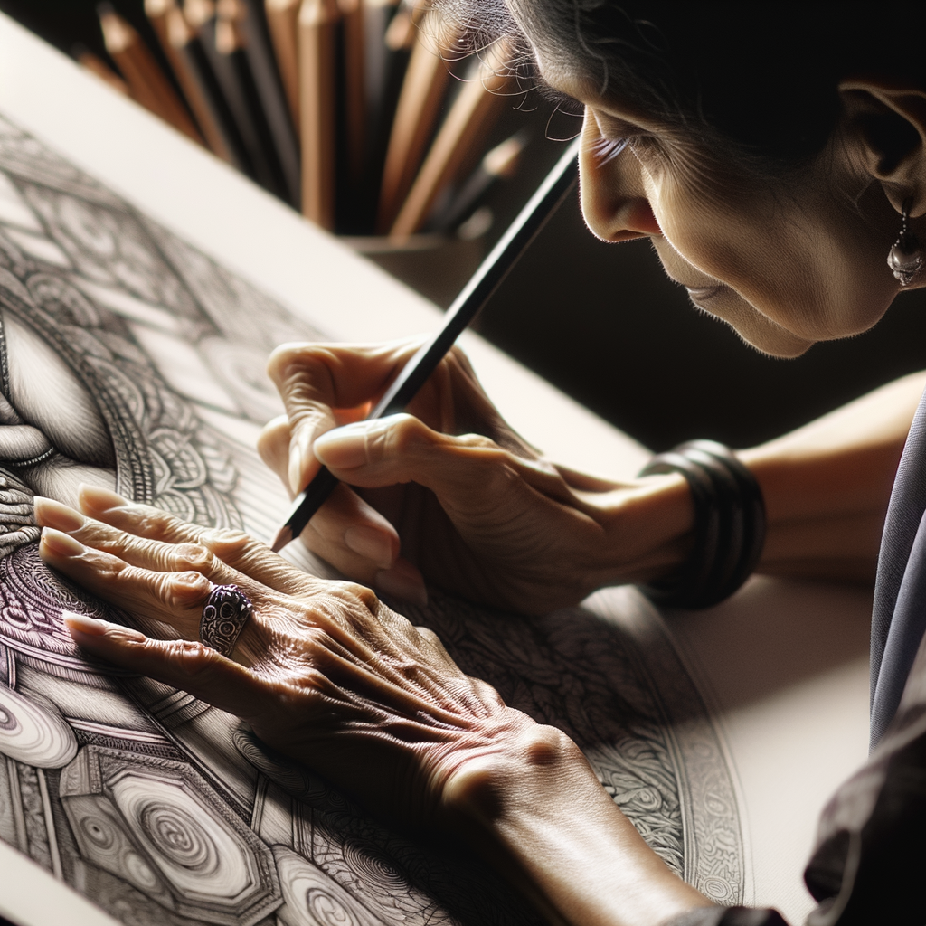 Professional artist demonstrating advanced sketching techniques and expert drawing strategies, showcasing professional sketching methods and advanced art techniques for artists.