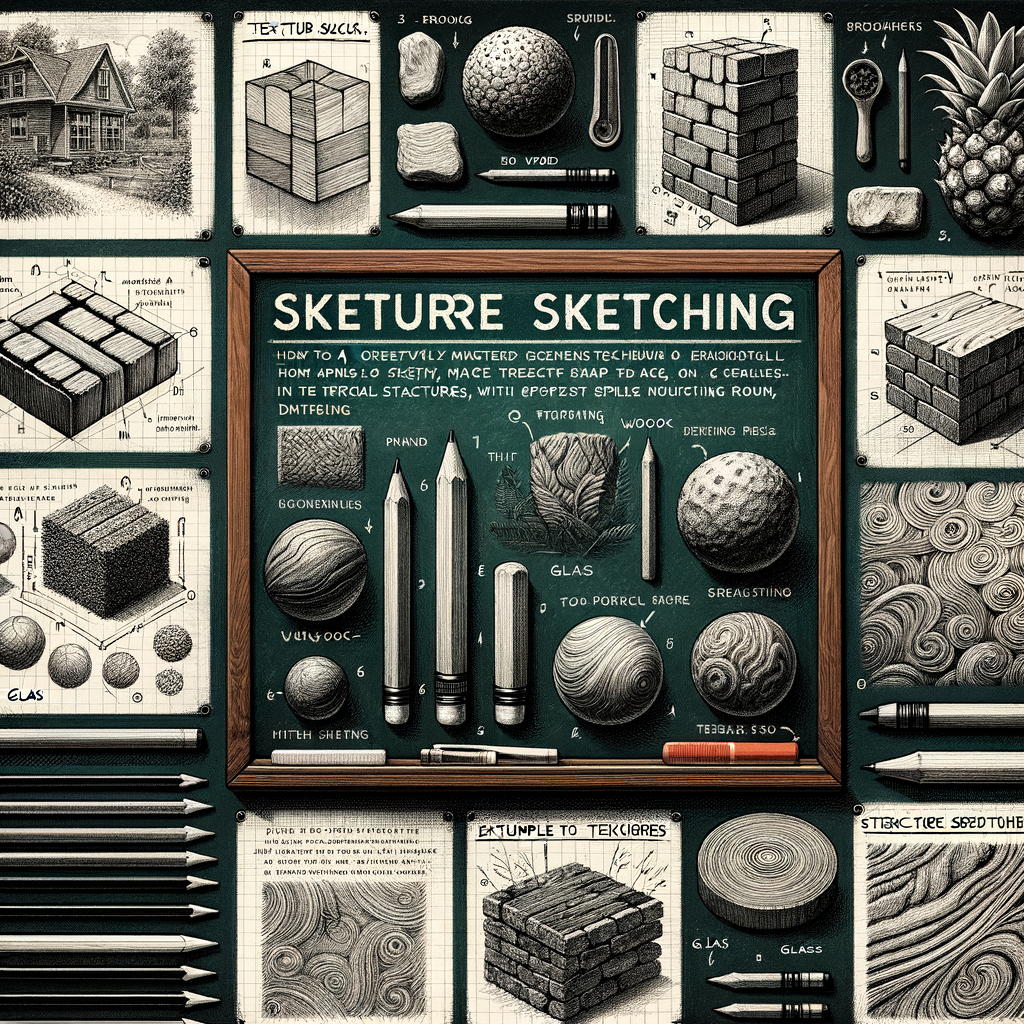 Step-by-step texture sketching tutorial showcasing various sketching techniques for artists, providing artistic texture drawing examples and tips for a comprehensive guide to drawing textures.